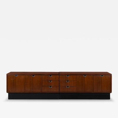  Knoll Custom Knoll Credenza in Mahogany Chrome