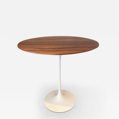  Knoll EERO SAARINEN OVAL SIDE TABLE WITH ROSEWOOD WHITE BASE