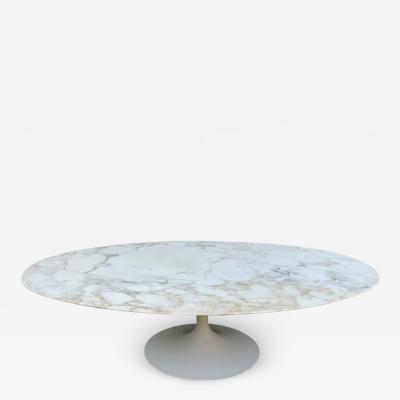  Knoll Early Eero Saarinen for Knoll Internatioanl Tulip Coffee Table Arabescato Marble