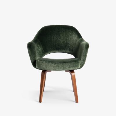  Knoll Early Knoll Saarinen Executive Arm Chairs in Rogers Goffigon Silk Mohair Pair