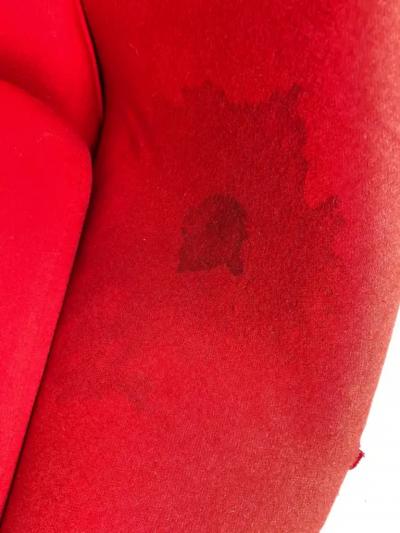  Knoll Eero Saarinen Style Womb Chair and Ottoman with Chromed Metal Needs Reupholstery