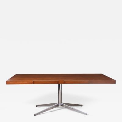 Knoll Florence Knoll Table Desk for Knoll in Rift Cut White Oak