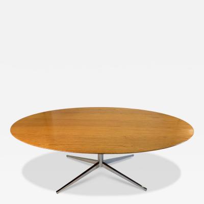  Knoll Florence Knoll Walnut Dining Table Desk with Chrome Star Base 78 x 48 inches