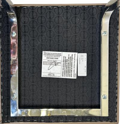  Knoll Four Seasons Bar Stools by Mies Van Der Rohe for Knoll in Leather and Chrome