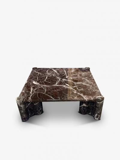  Knoll GAE AULENTI JUMBO TABLE 56TMC WITH ROSSO RUBINO MARBLE