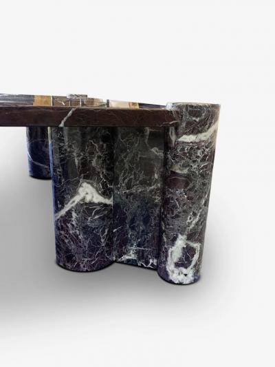  Knoll GAE AULENTI JUMBO TABLE 56TMC WITH ROSSO RUBINO MARBLE