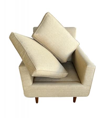  Knoll International Florence Knoll for Knoll International Mid Century Upholstered Lounge Armchair