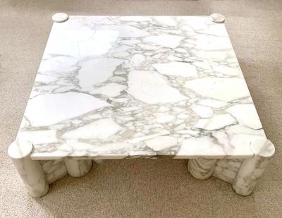  Knoll International Jumbo Calacatta Marble coffee table Knoll International Italy USA 1964