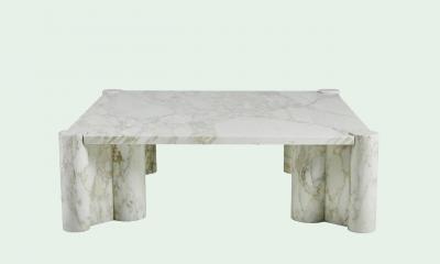  Knoll International Jumbo Calacatta Marble coffee table Knoll International Italy USA 1964