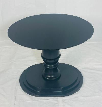  Knoll International Knoll International Round Pedestal Dining Table in Ebony Finish 2021