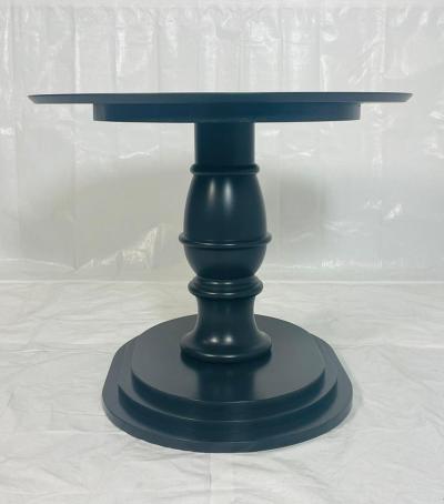  Knoll International Knoll International Round Pedestal Dining Table in Ebony Finish 2021