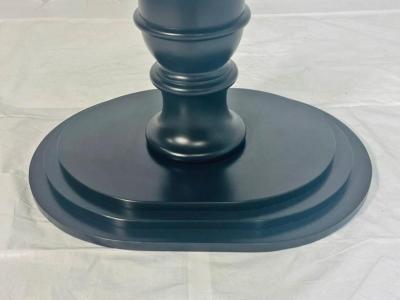  Knoll International Knoll International Round Pedestal Dining Table in Ebony Finish 2021