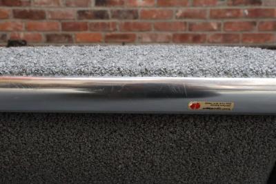  Knoll International Sling Sofa in Steel and Boucl by Bruce Hannah and Andrew Morrison for Knoll