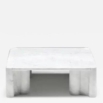  Knoll Jumbo Carrara Marble Coffee Table by Gae Aulenti for Knoll Italy 1960s