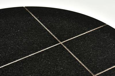  Knoll Knoll Black Granite and Stainless Steel Side End Tables 1980