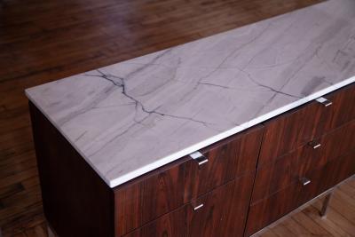  Knoll Knoll Credenza in Rosewood and Marble