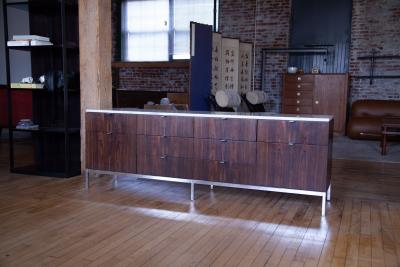  Knoll Knoll Credenza in Rosewood and Marble