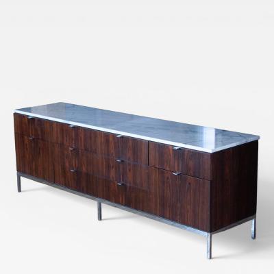  Knoll Knoll Credenza in Rosewood and Marble
