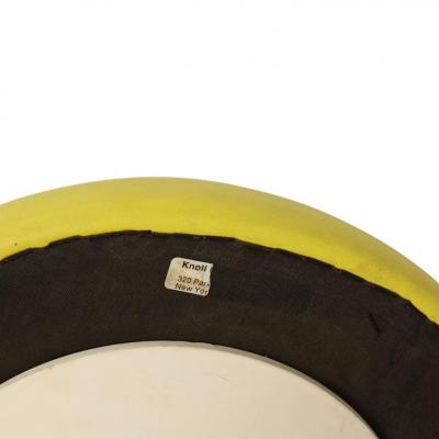  Knoll Knoll Saarinen Stool Yellow White Swivel Signed