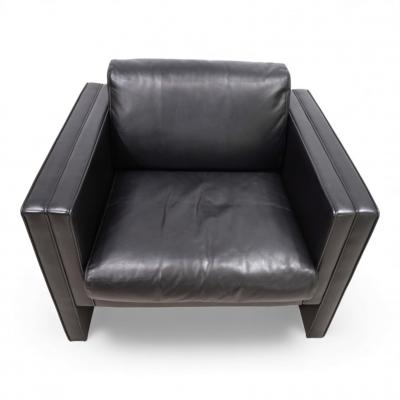  Knoll Knoll Studio Line leather club chair by J rgen Lange 1970