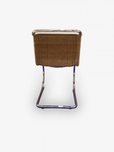  Knoll MIES VAN DER ROHE MR RATTAN ARMLESS SIDE CHAIR