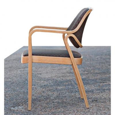  Knoll One Vintage Knoll Don Petitt Model 1105 Oak Armchair