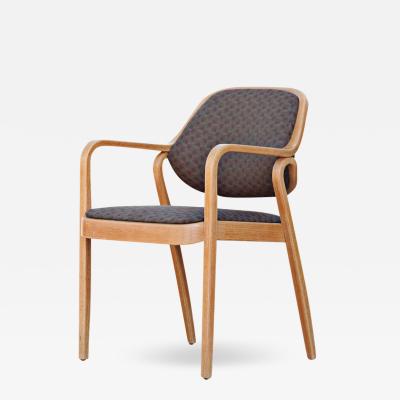  Knoll One Vintage Knoll Don Petitt Model 1105 Oak Armchair