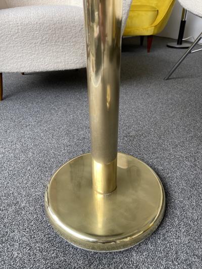  Knoll Pair of Brass and Marble Side Table Italy 1970s