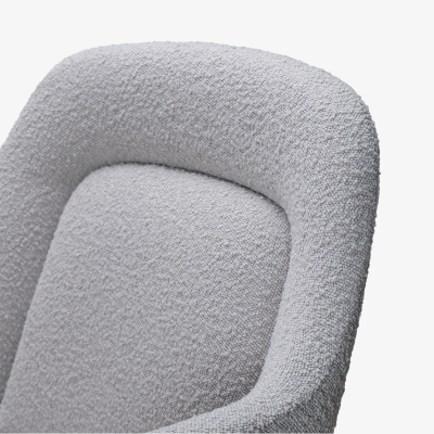  Knoll Pearson Executive Chair in Platinum Performance Boucl by Max Pearson for Knoll