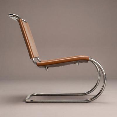  Knoll Rare Knoll MR30 5 Lounge Chairs in Caramel Leather by Mies van der Rohe Pair