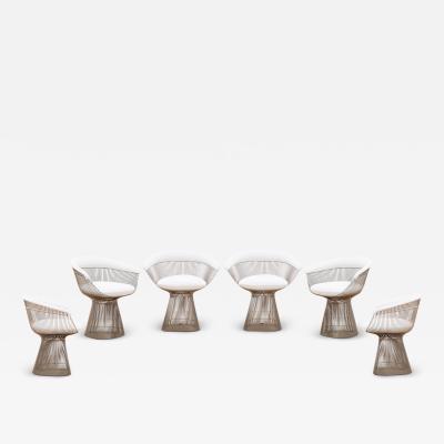  Knoll SET OF 6 CHAIRS DESIGNED BY WARREN PLATNER 1960s