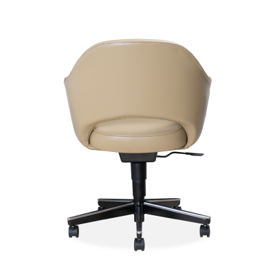  Knoll Saarinen Executive Arm Chair in Leather Swivel Base by Eero Saarinen for Knoll