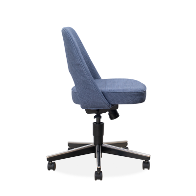  Knoll Saarinen Executive Armless Chair in Woven Leather by Eero Saarinen for Knoll