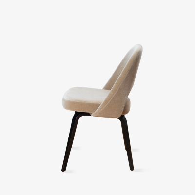  Knoll Saarinen Executive Armless Chairs in Mohair Walnut by Eero Saarinen for Knoll