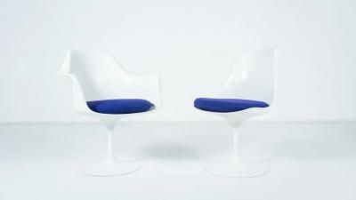  Knoll Tulip Chairs and Armchairs by Eero Saarinen Knoll Studio New Upholstery
