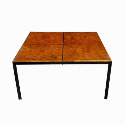  Knoll Vintage Midcentury Knoll Style Burled Top Coffee Table