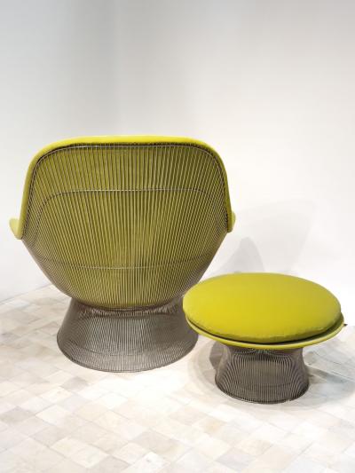  Knoll Warren Platner for Knoll Easy High Back Lounge Chair w Ottoman Model 1725