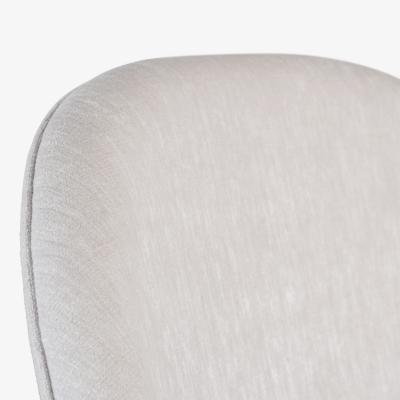  Knoll Womb Chair Ottoman in Gray Chenille Velvet by Eero Saarinen for Knoll