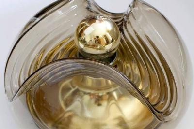  Koch Lowy Koch Lowy Amber Glass Wave Sconces