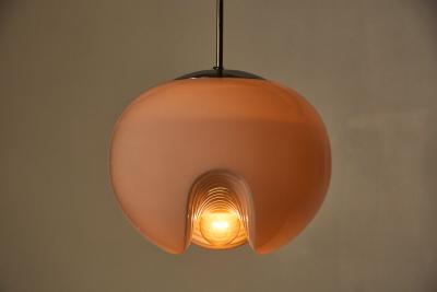  Koch Lowy Large Milk Glass Koch and Lowy Pendant