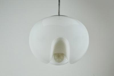  Koch Lowy Large Milk Glass Koch and Lowy Pendant