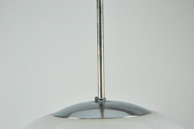  Koch Lowy Large Milk Glass Koch and Lowy Pendant