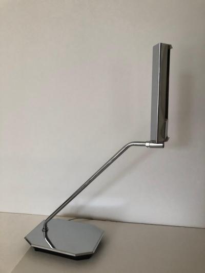  Koch Lowy Pair of Koch Lowy Chrome Swing Arm Adjustable Desk Lamps