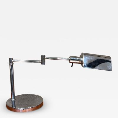  Koch Lowy Vintage Koch Lowy Chrome Articulating Swing Arm Desk Lamp