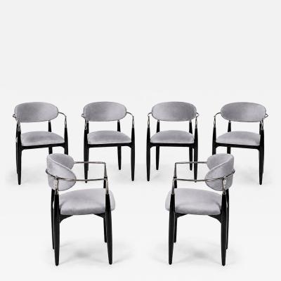  Koket Set of 6 Modern Unique Dining Chairs with Hand Details Nahema Chair Koket