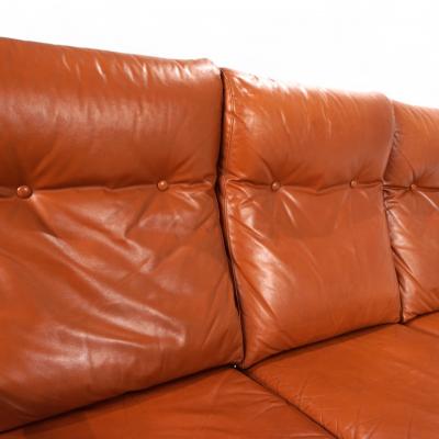  Komfort of Denmark Komfort three seater leather sofa by Arne Wahl Iversen 1960