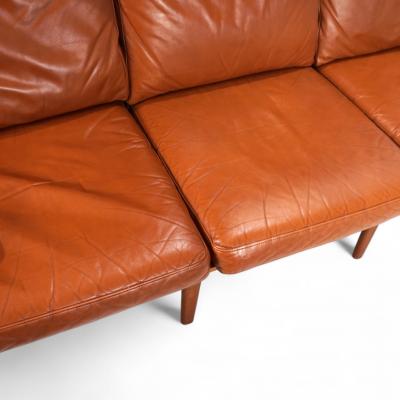  Komfort of Denmark Komfort three seater leather sofa by Arne Wahl Iversen 1960