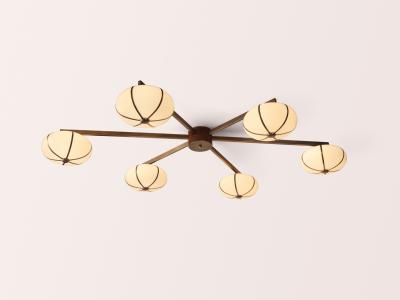 Konekt Rib Chandelier Flush Mount or Suspension by Konekt
