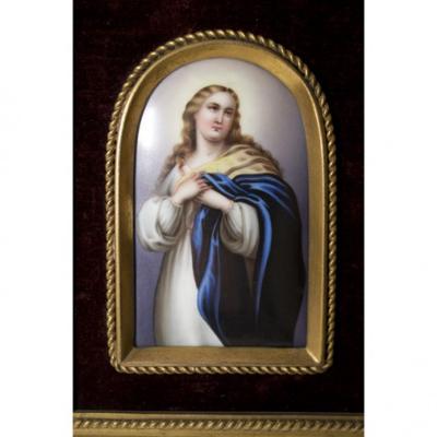  Konigliche Porzellan Manufaktur Berlin KPM Porcelain Plaque Mary Magdalene 