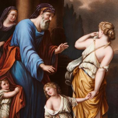  Konigliche Porzellan Manufaktur KPM 19th Century KPM porcelain plaque after Old Master painting